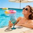 thumbnail image 5 of 11.8oz Ocean Wave Wine Glass, Unique Sea Glass Design with Textured Waves, Long Stem Coastal Red & White Wine Glass, Gift for Beach Lovers & Summer Parties(B, 350ml), 5 of 5