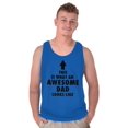 thumbnail image 4 of Cool What an Awesome Dad Looks Like Tank Top Sleeveless Tee Men Brisco Brands X, 4 of 6