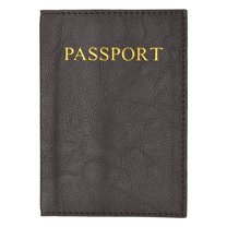 menswallet Passport Cover Holder for Travel 151 PU (C) Black