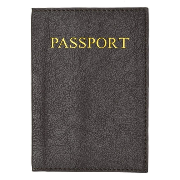 menswallet Passport Cover Holder for Travel 151 PU (C) Black