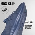 thumbnail image 3 of AMANSSE Walking Shoes for Men Non Slip Running Shoes Lightweight Breathable Sock Shoes Workout Gym Fashion Sneakers Navy Blue Size 14, 3 of 7