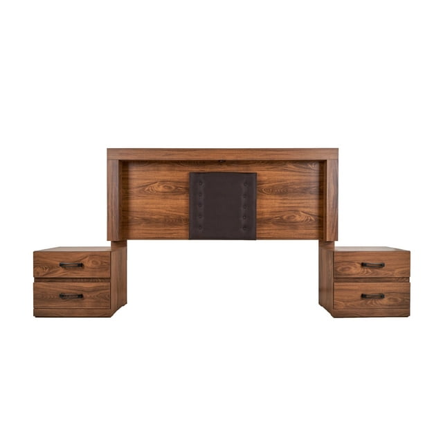 Recamara KS 3 Piezas Santana Nogal - Kessa Muebles