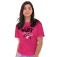thumbnail image 5 of Bust Breast Cancer Pink Ribbon BCA Women's Graphic T Shirt Tees Brisco Brands S, 5 of 6