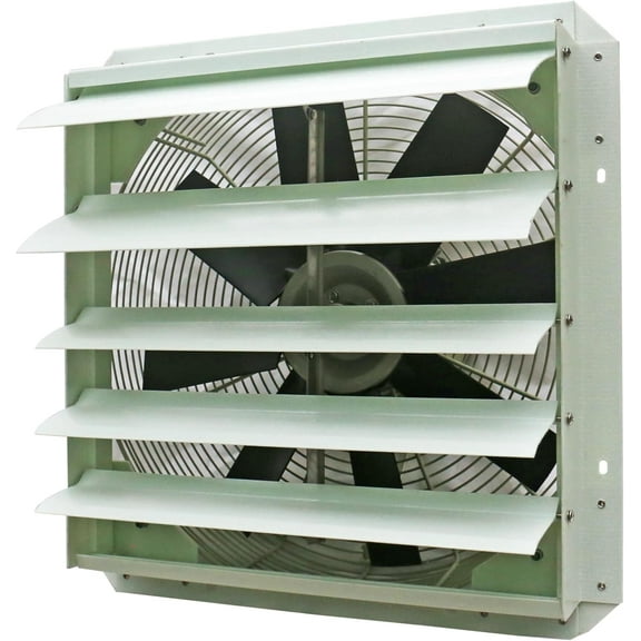 iLiving 18-Inch Corrosion Resistance Shutter Exhaust Fan, Single Speed