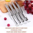 thumbnail image 3 of Set Of 4 Multifunctional Fruit Corers And Corers Set Stainless Steel Pear Corers 4 Sizes, 3 of 5