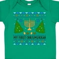 thumbnail image 4 of Inktastic My 1st Chrismukkah Sweater Style with Menorah and Trees Boys or Girls Baby Bodysuit, 4 of 5
