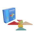 thumbnail image 2 of Rompecabezas de madera Tangram, rompecabezas de madera Geometría Tangram Tangram de madera Juguete educativo para niños Rendimiento confiable, 2 of 8