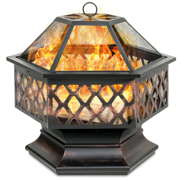 Steel Fire Pit For Garden Backyard, What Is The Best Fire Pit Glass