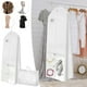 thumbnail image 1 of Bolsa de ropa para vestido de novia 71"x24"x16" | Funda de almacenamiento de bata reforzada con 4 bolsillos y 3 compartimentos con cremallera | Protector de vestido largo para mujer | Blanco |, 1 of 7