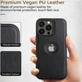 thumbnail image 3 of For iPhone 15 Pro Max Case Slim Leather Luxury Thin Shockproof Casus, 3 of 6