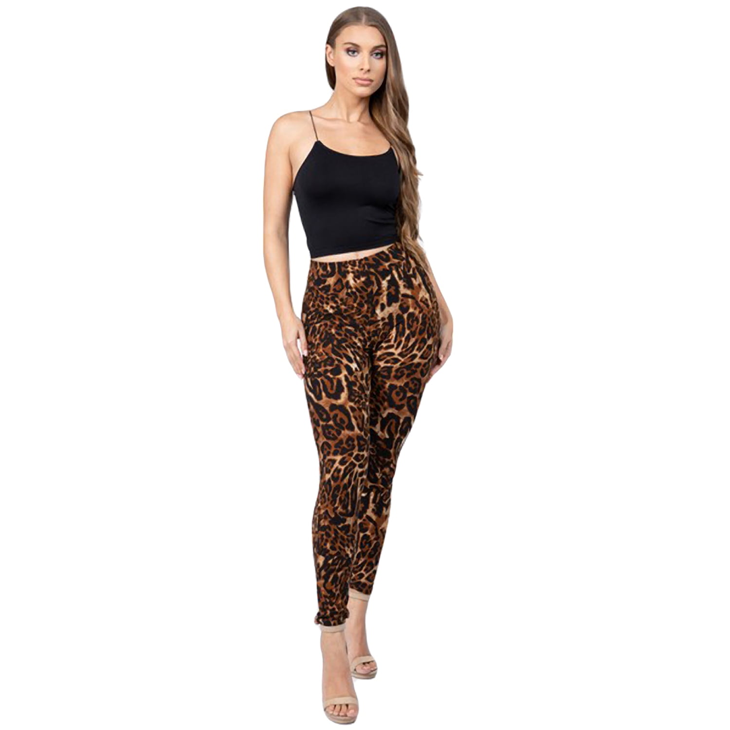 Animal print clearance leggings walmart
