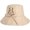Beige, variant on CoCopeaunts Summer Beach Hat for Women Hatband Foldable Fashion Solid Bucket Cap UV Protection Cross Bow Straps Fisherman Hat