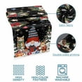 thumbnail image 5 of Bed Runner Scarf for Twin Size Bed, Black Christmas Beds Scarf Throws for Foot of Bedding, Gnomes Poinsettia Ball Pine Tree Leaves Decorative Beds Runners for Bedroom Guestroom, 71"x20", 5 of 8