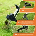 thumbnail image 2 of Weed Puller Tool,Detachable Weed Puller Stand Up Weeding Tools Heavy-Duty Stainless Steel 3-Claw with 39.3" Long Handle,Garden Tools for Lawn and Yard Without Bending or Kneeling, 2 of 7