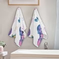 thumbnail image 4 of Colorful Guitar Violin Saxophone Notes Hand Towel Absorbent Bath Towels for Bathroom Sports Gym 28" x 14" Set of 2, 4 of 8