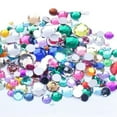 thumbnail image 3 of U8MO 1300pcs Mixed Size 3mm-10mm Acrylic Round Diamond Flatback Rhinestone Gems-Clear, 3 of 6