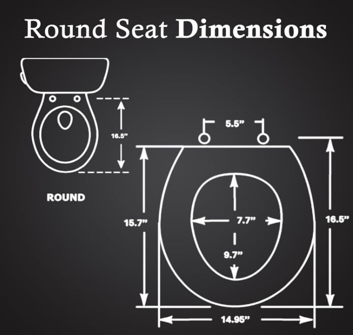 Safe Buns Round Soft Close Slip-Resistant Toilet Seat