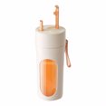 thumbnail image 1 of Bearachild Taza exprimidora portátil para llevar, licuadora de 470ml para cocina, 12 cuchillas, 12000 RPM, potente licuadora de jugo fresco Electrodomésticos naranja, 1 of 6