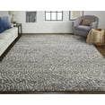 thumbnail image 5 of HomeRoots 514960 10 x 14 ft. Gray Taupe & Ivory Abstract Power Loom Stain Resistant Rectangle Area Rug, 5 of 5