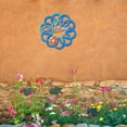 thumbnail image 5 of Wall Decoration Horseshoe Wreath Thanksgiving Outdoor Garden Crafts Red 11.81 in Black Blue Metal Art Ring, 5 of 9