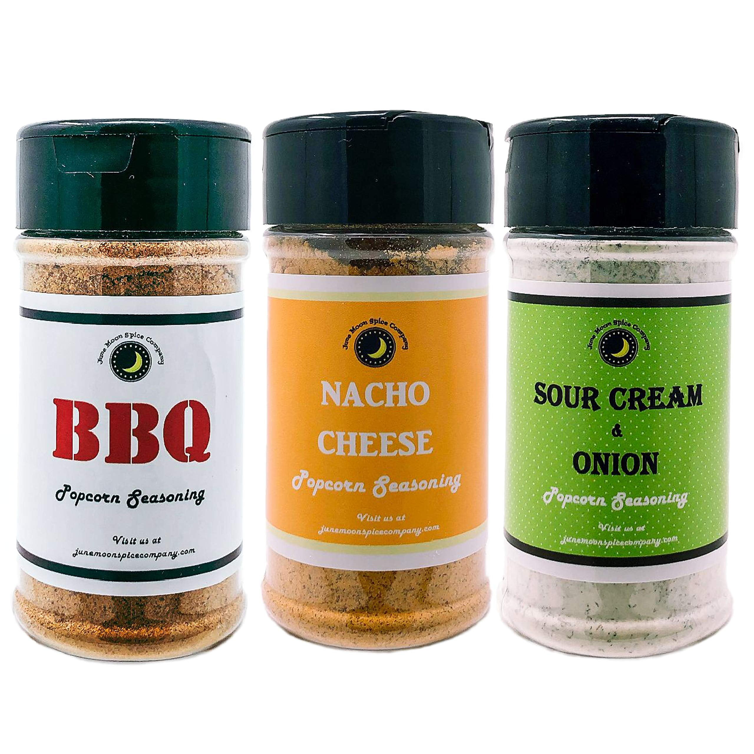 Popcorn Seasoning 3 Pack | Sour Cream & Onion | BBQ | Nacho Cheese