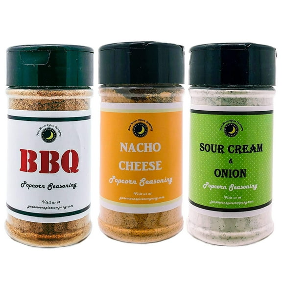 Popcorn Seasoning 3 Pack | Sour Cream & Onion | BBQ | Nacho Cheese