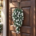 thumbnail image 2 of Tyidzon 30.7" Christmas Teardrop Swag, Artificial Pine Branches Teardrop Door Swag for Winter Wall Home Decor, 2 of 7