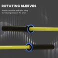 thumbnail image 5 of Resenkos 7.2ft Olympic Weight Bar, with Rotating Sleeves & Non-Slip Knurling Grip, 1500lbs Weight Capacity, Yellow, Heavy-Duty, 5 of 7