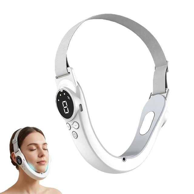 V Line Facial Device, Electric Double Chin Reducer, V-Shape Jawline Sculpting Tool, Intelligent Double Chin Machine for V-face, for Skin Tightening(xxw)