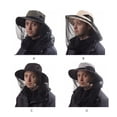 thumbnail image 3 of Guardurnaity Gorro de pesca de poliéster a prueba de sol a prueba de polillas de secado rápido hombres mujeres ajustable verano montañismo Type2 NO2, 3 of 6