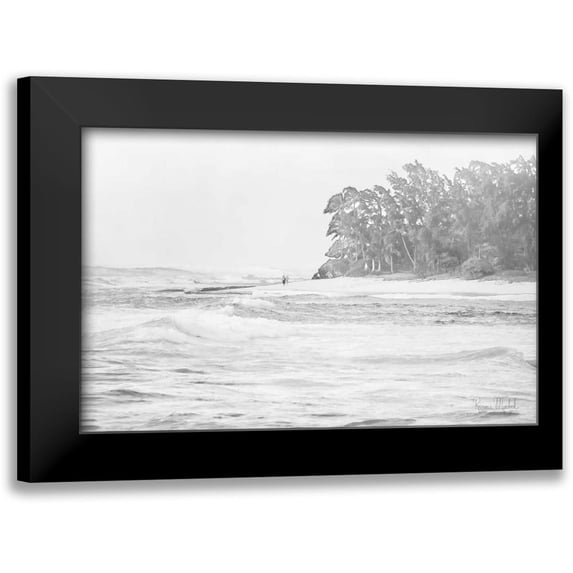 Murdock, Ramona 14x11 Black Modern Framed Museum Art Print Titled - Walkin the Beach
