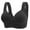 Womens Bras Black, variant on Womens Front Closure Bras, Daisy Bras for Older Women Front Closure Cotton Comfortable Bra Plus Size No Underwire Front Snap Bra Full Coverage S-3XL