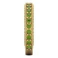 thumbnail image 4 of 1.44 ctw Wedding Band for Women - 18K Yellow Gold Natural Peridot Stackable Eternity Ring, 4 of 6