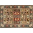 thumbnail image 1 of Ahgly Company Machine Washable Indoor Rectangle Traditional Dark Sienna Brown Area Rugs, 2' x 3', 1 of 7