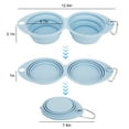 thumbnail image 3 of DISEN Collapsible Dog Bowl, Foldable Dog Travel Bowls with Clasp for Traveling, Walking, Hiking, 3 of 5
