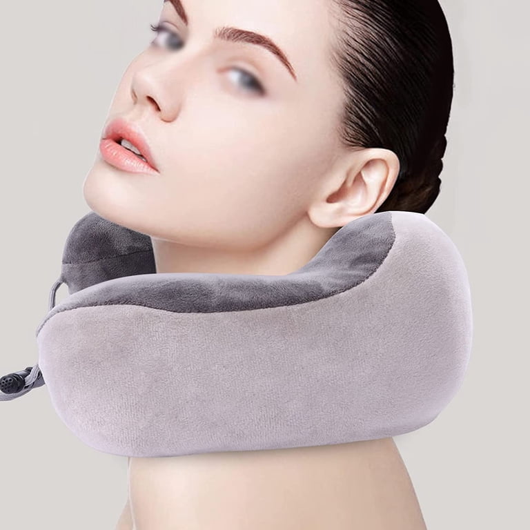 vibrating neck pillow walmart Vibrating Neck Pillow Massage Therapy for Traveling Home Rest Neck Pillows  for -,Ergonomic Design/Easy to Carry/Multi-Gear,Best Gift for Parents,Grey
