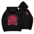 thumbnail image 2 of Sudadera con capucha Pink Palm Puff Gotyou con letras Negro L, 2 of 6