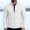 White, variant on IROINNID Mens Lightweight Quilted Jacket Stand Collar Full Zip Puffer Coat with Zippered Chest and Side Pockets Solid Color Casual Outdoor Outerwear for Fall Winter