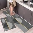thumbnail image 5 of Alfombra de cocina antideslizante de poliéster impermeable y resistente al aceite para baño, dormitorio, sala de estar, alfombra de cocina, 5 of 5