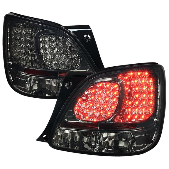 LED TAIL LIGHTS SMOKE Made for and Compatible with 98-05 LEXUS GS300