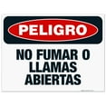 thumbnail image 1 of Danger No Smoking Or Open Flame Spanish Sign, OSHA Danger Sign, 18x24 Corrugated Plastic, 1 of 1