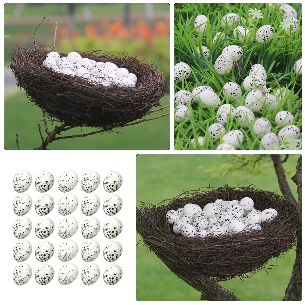 Raindrops 160-Piece Easter Foam Bird Eggs Set, Realistic Bird Decorations for Crafts, Holiday Decor and Seasonal Adornments