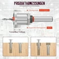 thumbnail image 4 of 2pcs 8mm Metal Drill Bit Set with Depth Stop, Drill Bit with Countersunk Drill Bit, Hex Shank and Wood Drill Bit, Hole Saw for Woodworking, Plastic, Drilling, 4 of 6