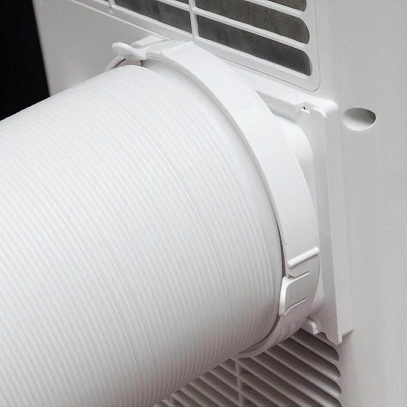 JilgTeok 4 Packs Portable AC Exhaust Hose Adapter 150mm for 5.9 Inch Vent Replacement Fits Most Air Conditioners Durable PVC Connector Left Right Hand Use Leak Proof