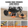 thumbnail image 4 of VEVOR Pet Stroller Carrier Dog Cat Strollers Lightweight Travel Rotate with Brakes Pet Pad Cup Holder for Puppy Dog Accessories ShopWise Round, 4 of 12