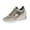 Rose Gold, variant on jovati Lace-up Casual Platform Wedge Heel Sequined Single Shoes Sneakers Women