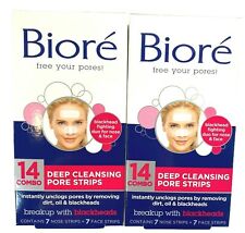 Biore Combo Pack Deep Cleansing Pore Strips Face/Nose 14 ea (Pack of 2) - image 7 of 9