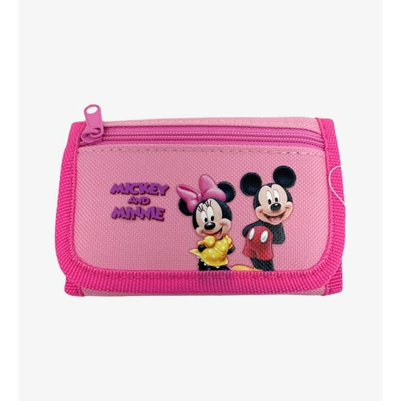 Disney Mickey Minnie Mouse Wallet -Girls Trifold Wallet
