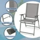 thumbnail image 5 of Juego de 2 Sillas Plegables de Patio Costway Respaldo Alto Tela Resistente Metálicas Portátiles Gris, 5 of 7