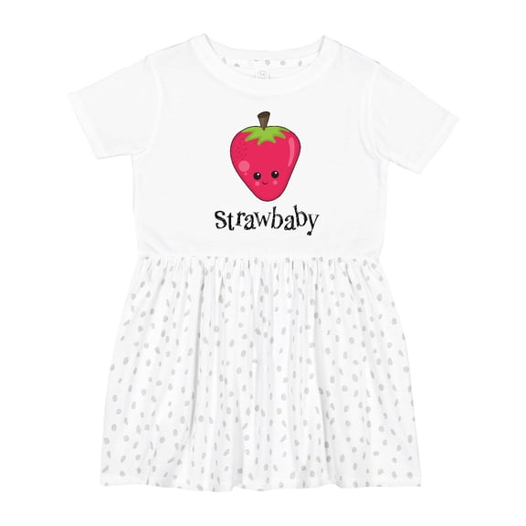 Inktastic Cute Strawberry Strawbaby Girls Toddler Dress